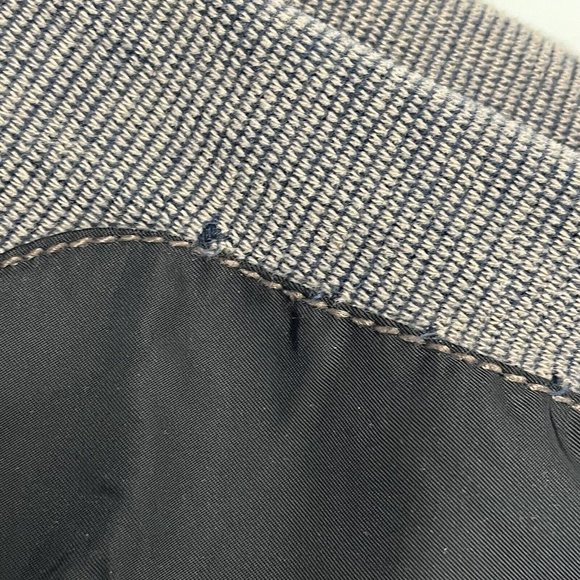 Carbon 2 Cobalt Sweatshirt Mens 2XL 1/2 Zip Ribbed Jacket Elbow Gray B3 - Picture 6 of 9